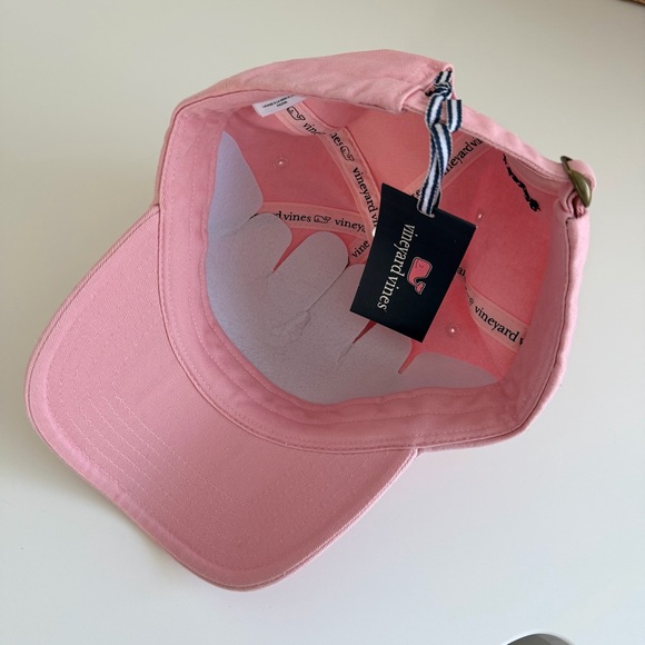 Vineyard Vines Pink Classic Whale Logo Baseball Hat NWT One Size - Picture 3 of 7
